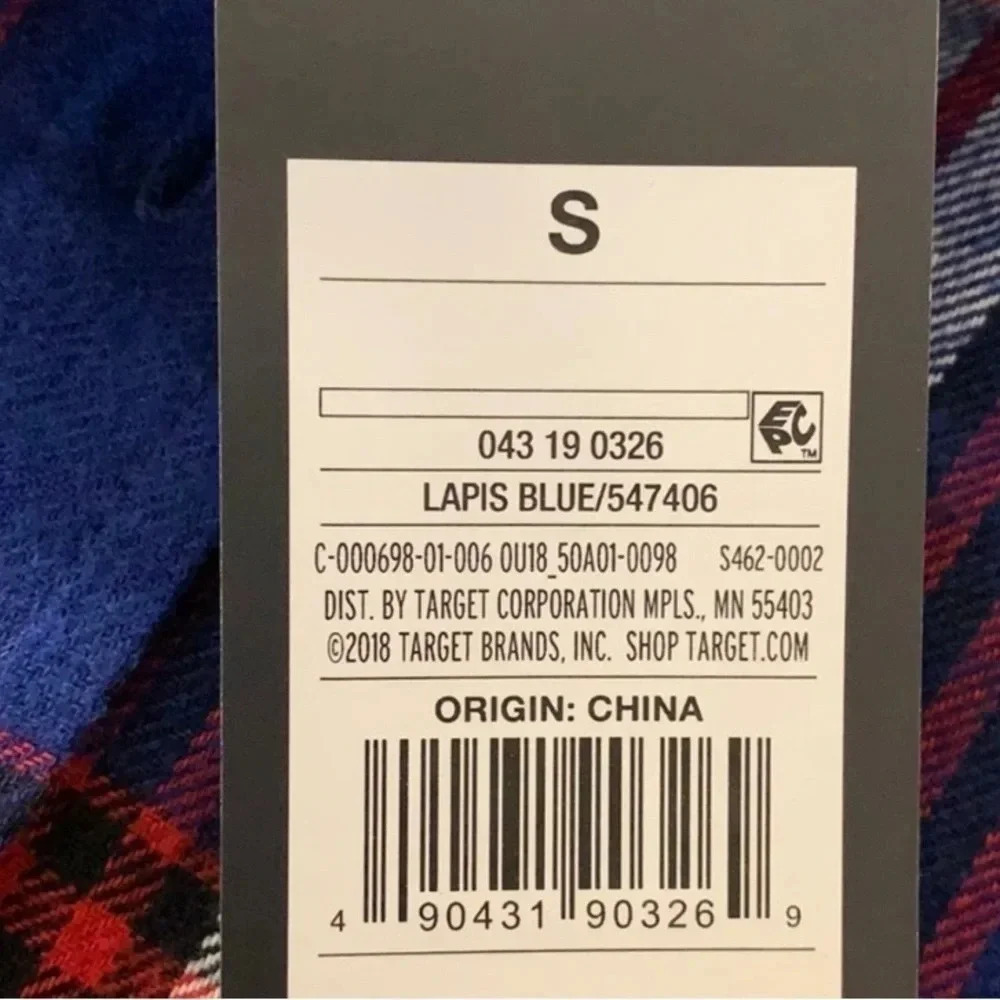 Original Use Flannel Shirt Lapis Blue Men’s Sz S New - Picture 13 of 15